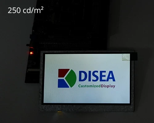 250 cd per square metre backlight example