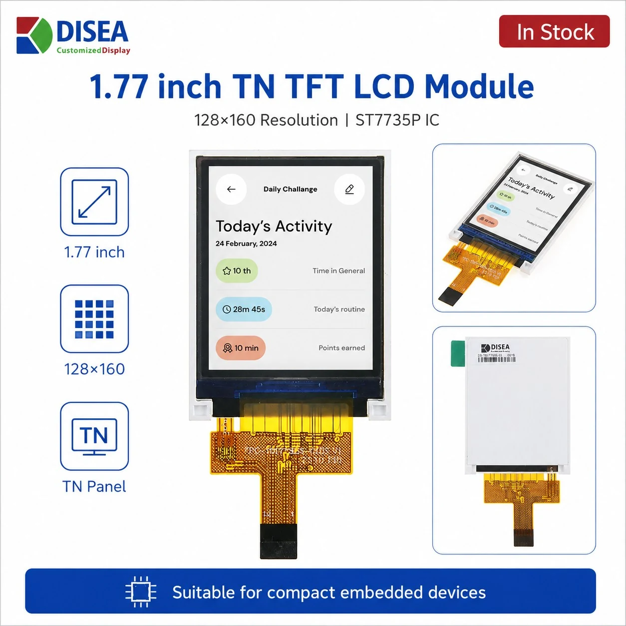 DS-T0177SSS-01 1.77 inch TN TFT LCD module