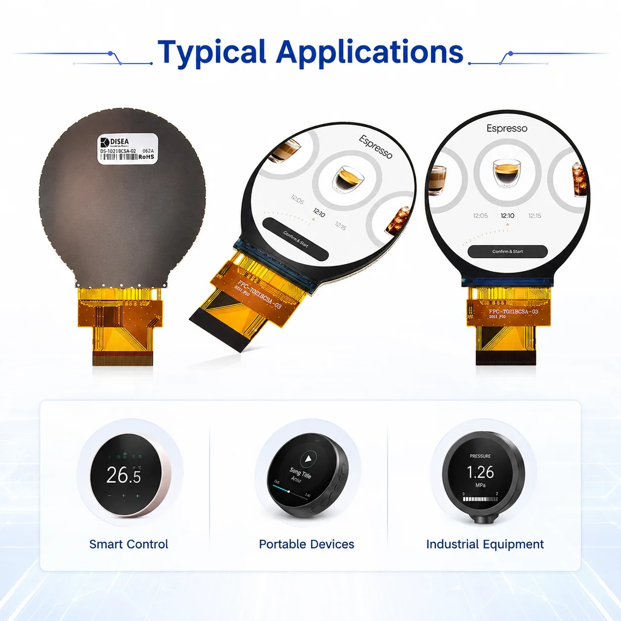 DS-T021BCSA-02 typical applications