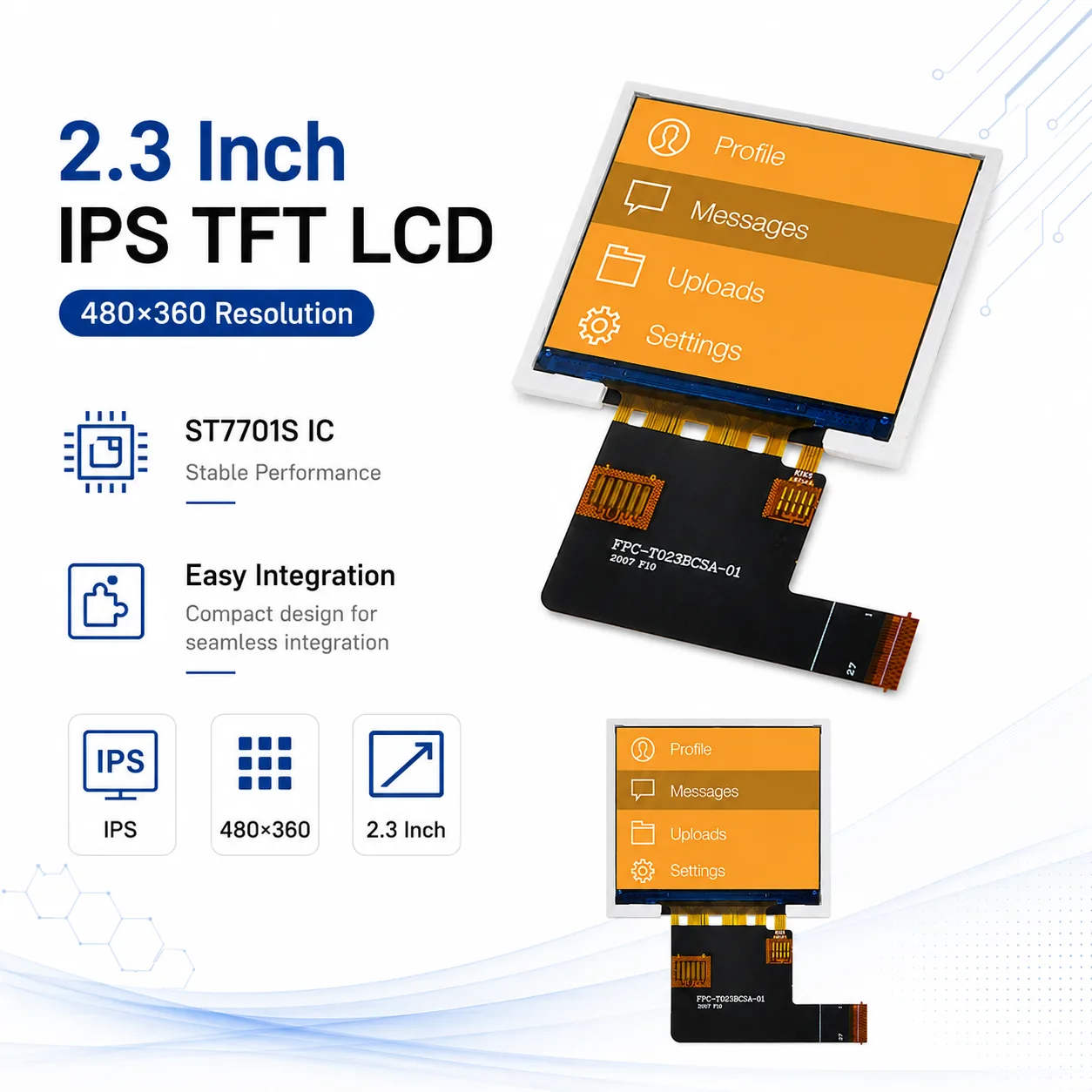 DS-T023BCSA-01 ST7701S integration highlights