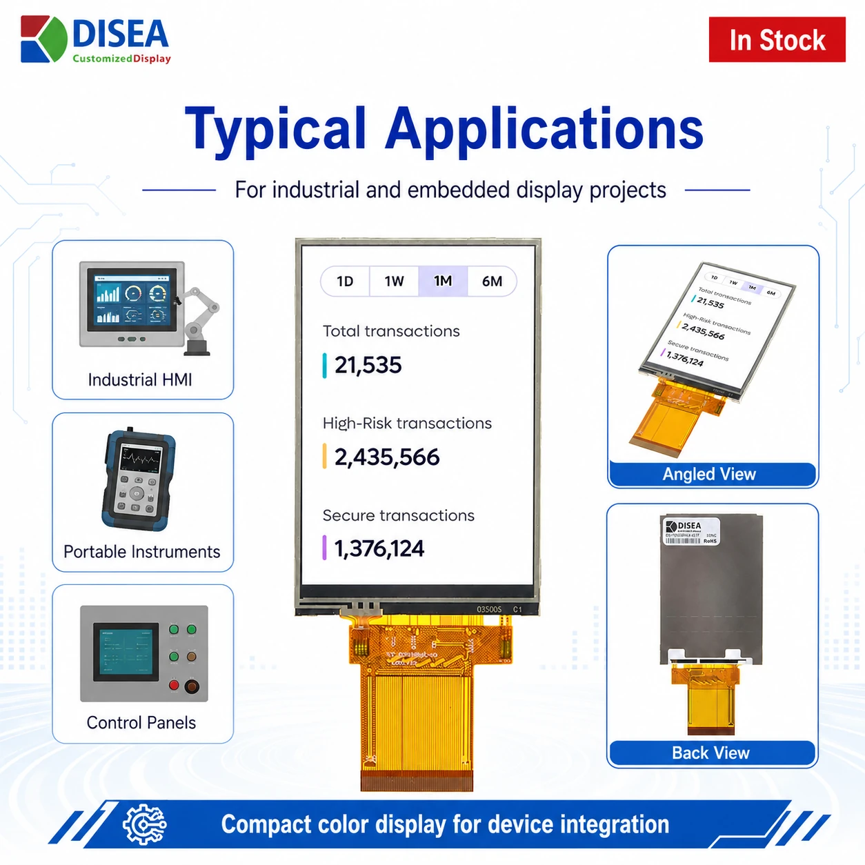 DS-T035BHSA-01P Typical applications