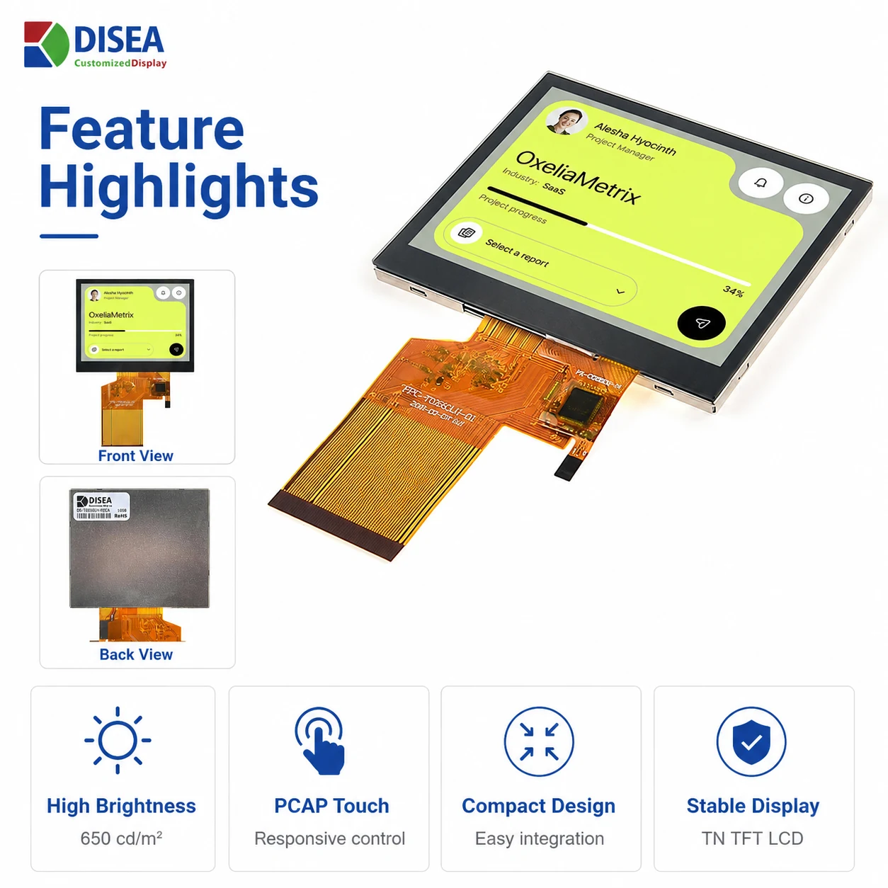 DS-T035GLH-02CA Feature highlights