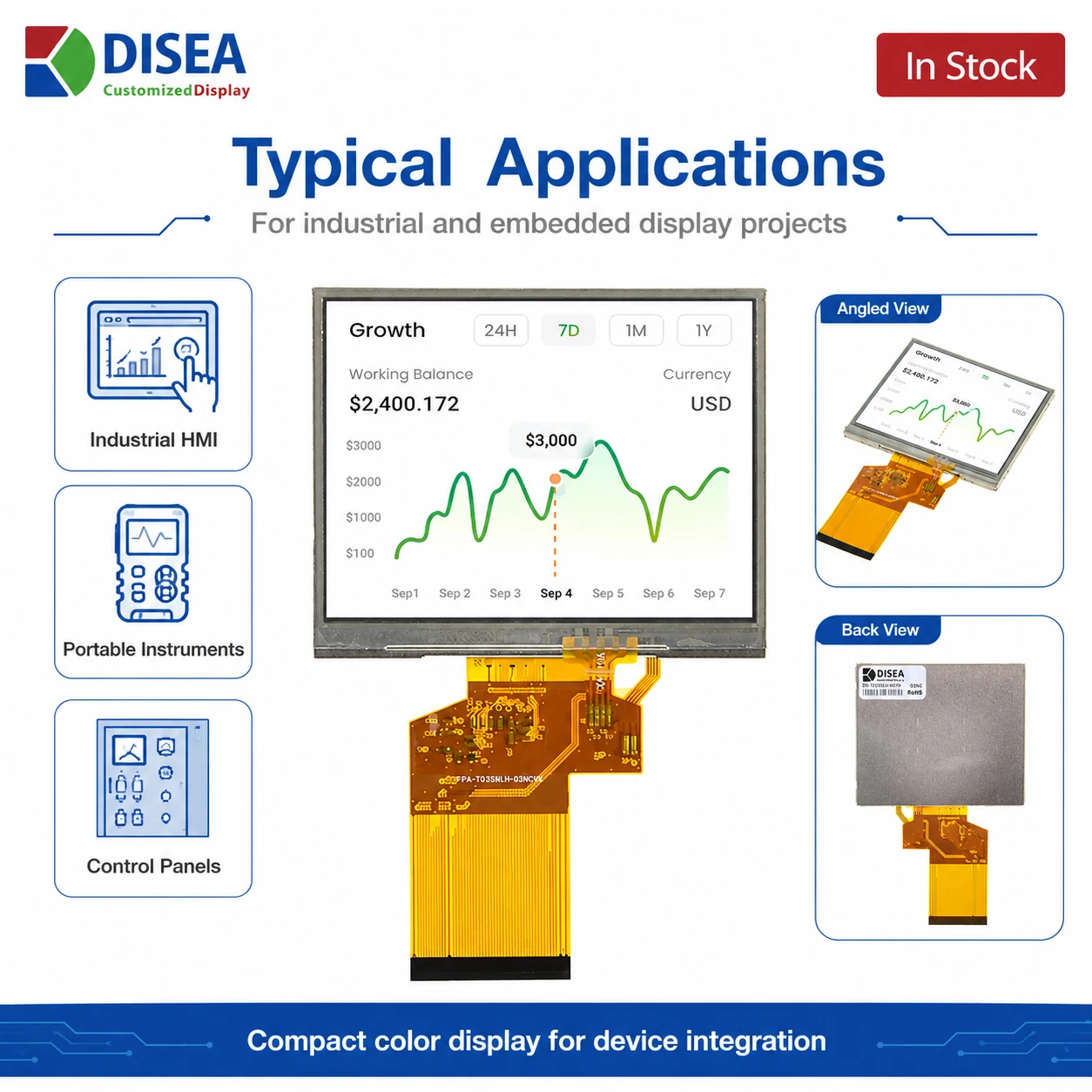 DS-T035SLH-01PD Typical applications